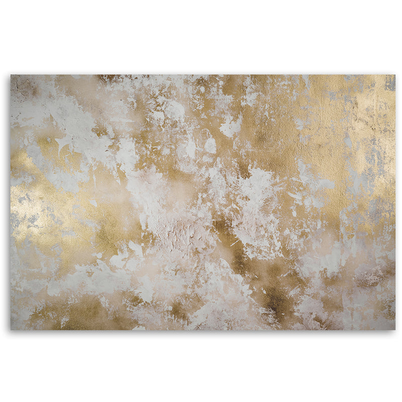 Deco panel print, Gold stains abstract