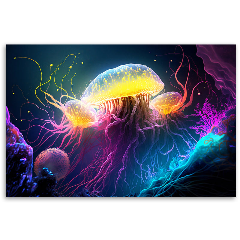 Canvas print, Jellyfish underwater