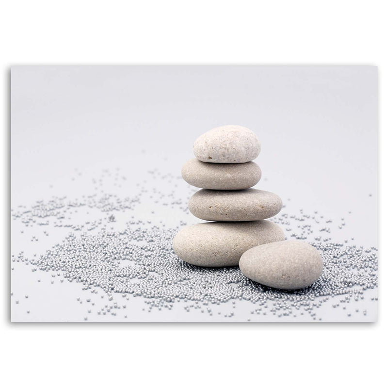 Panel decorativo estampado, piedras Zen