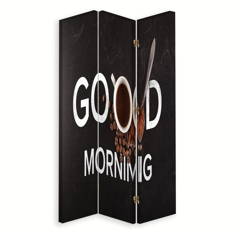 Room divider Double-sided rotatable, Good morning