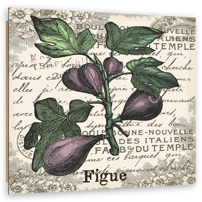 Deco panel print, Figs vintage