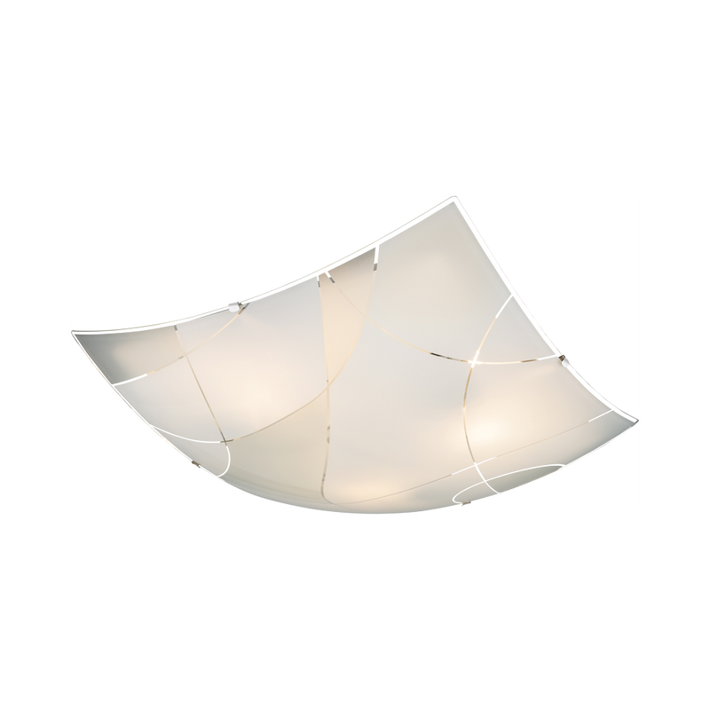Flush mount Globo Lighting PARANJA metal white E27 3 bulbs 