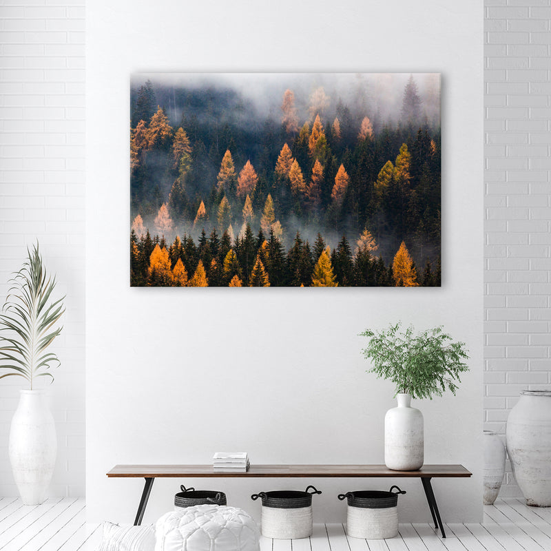 Deco panel print, Autumn tree landscape
