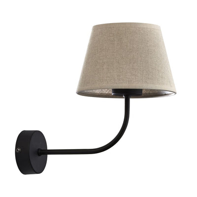 Wall sconce CHICAGO metal black E27 1 lamp