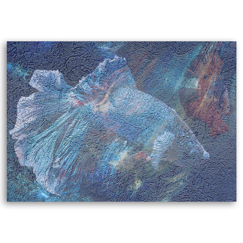 Canvas print, Blue flower abstract