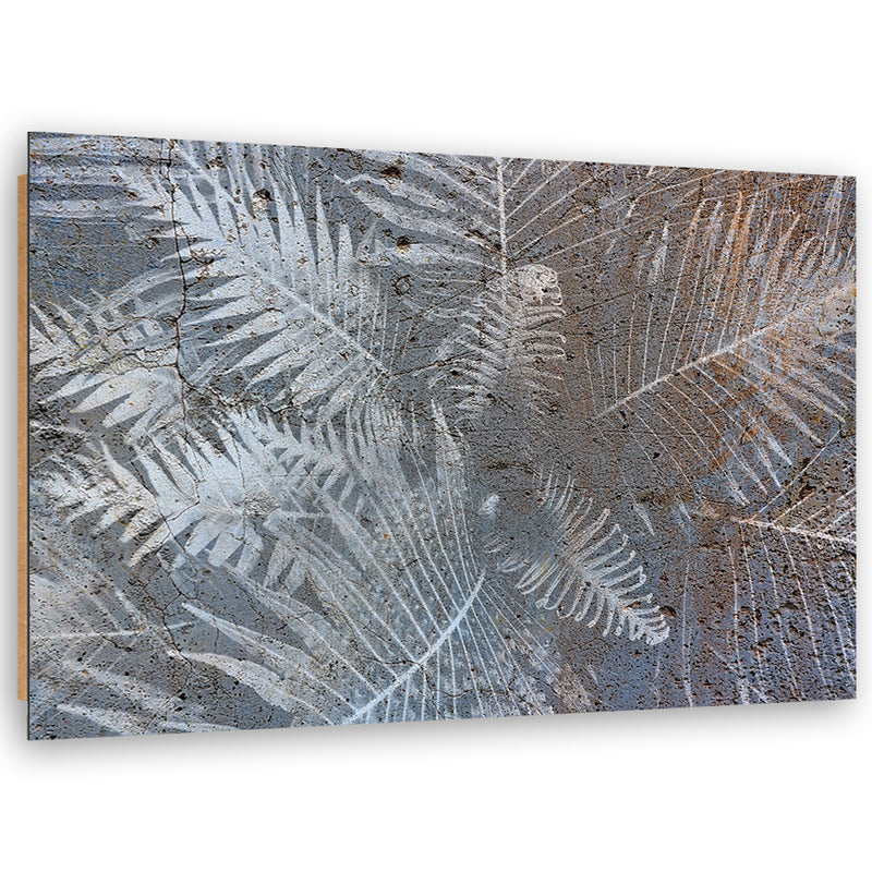Panel decorativo estampado, hojas de helecho