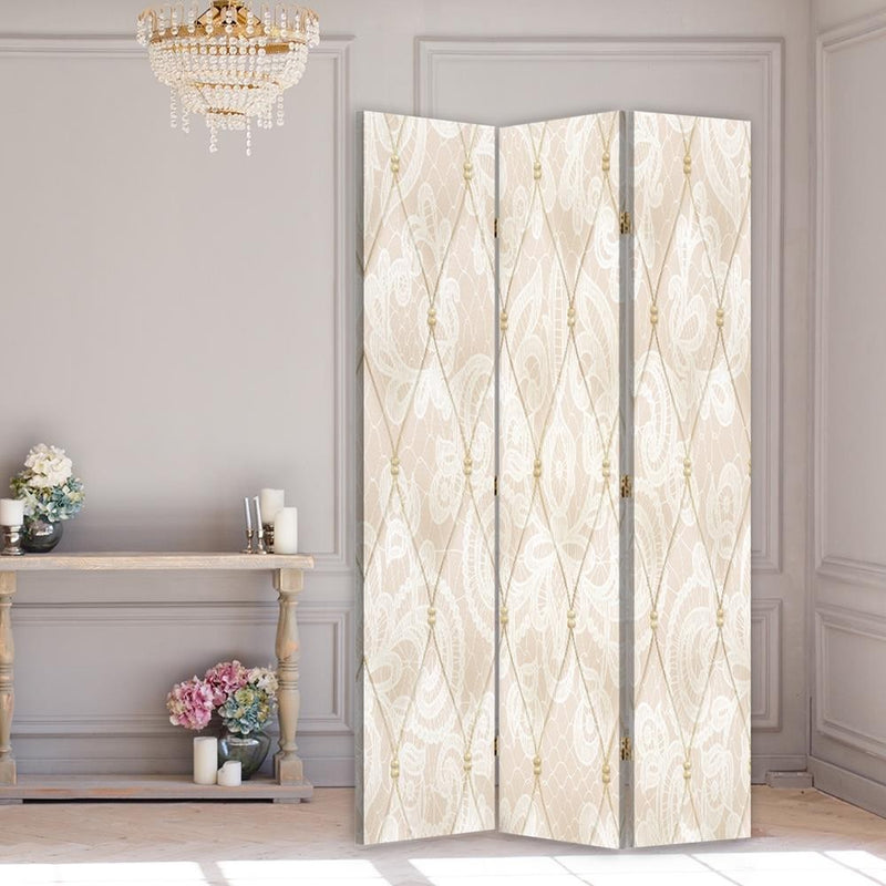 Room divider Double-sided rotatable, Serene beige