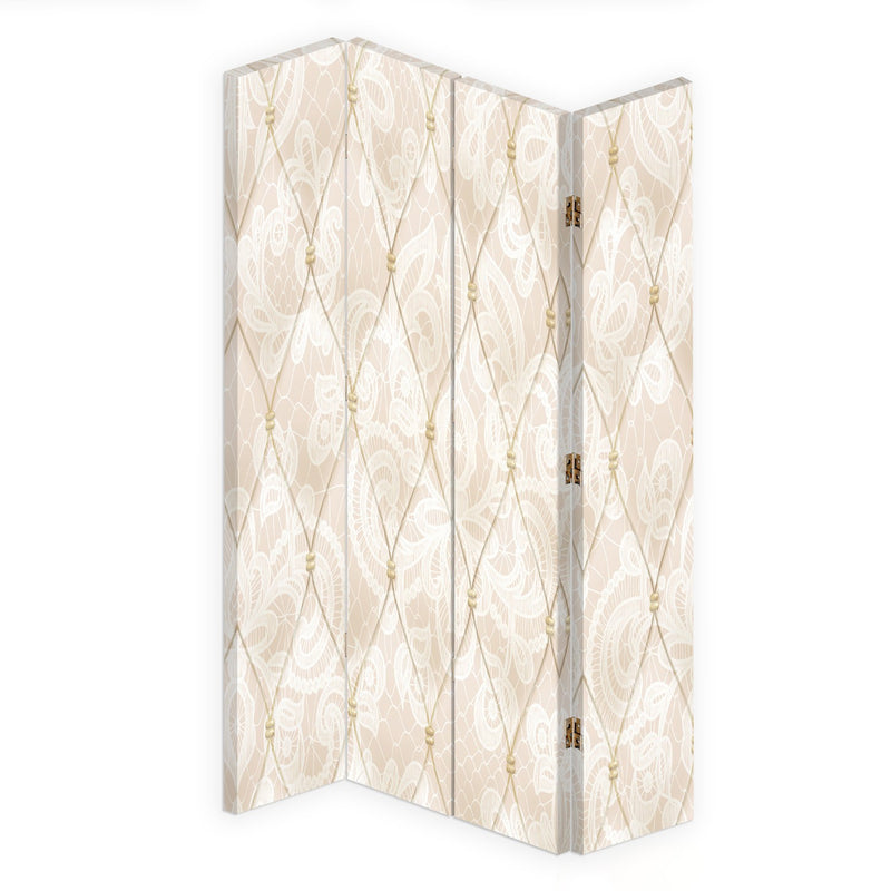 Room divider Double-sided rotatable, Calm beige