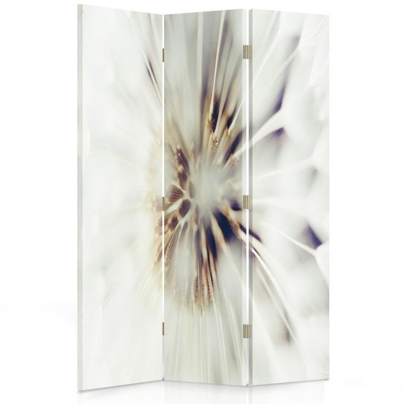 Room divider Double-sided rotatable, The heart of a white flower