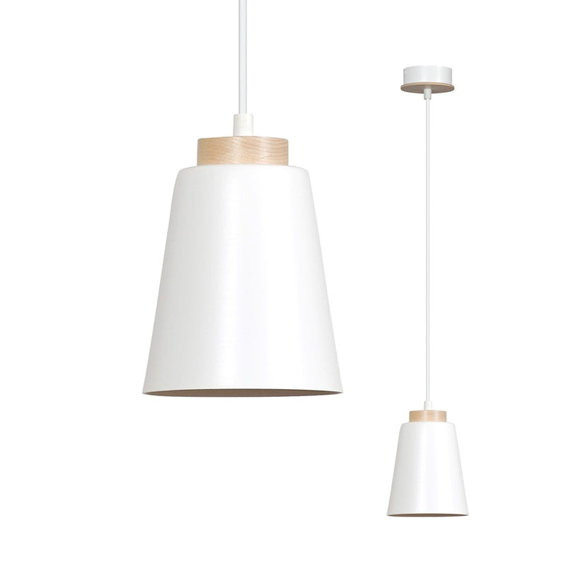 BOLERO pendant lamp 1L, white, E27