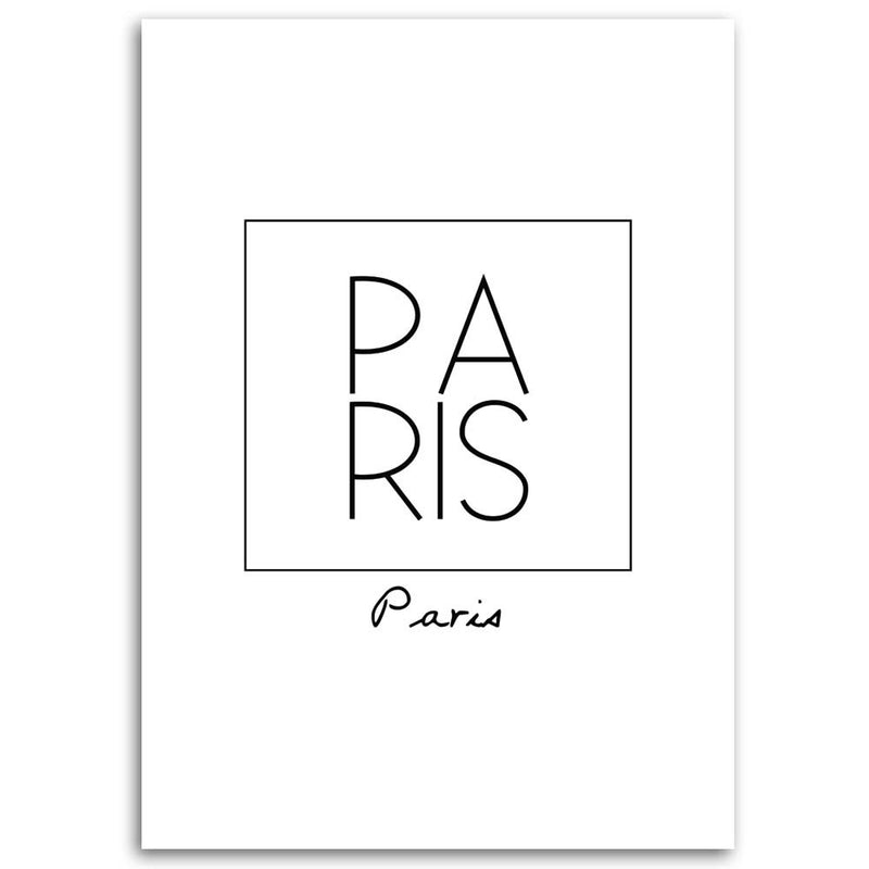 Impresión de panel decorativo, inscripción París