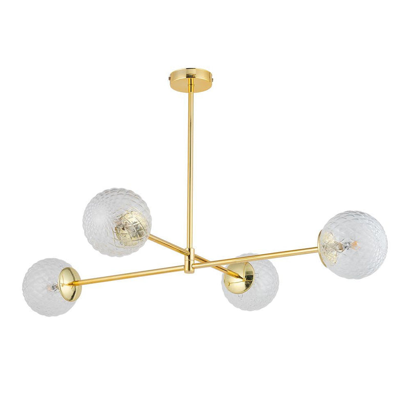 Chandelier CADIX GOLD metal gold G9 4 lamps