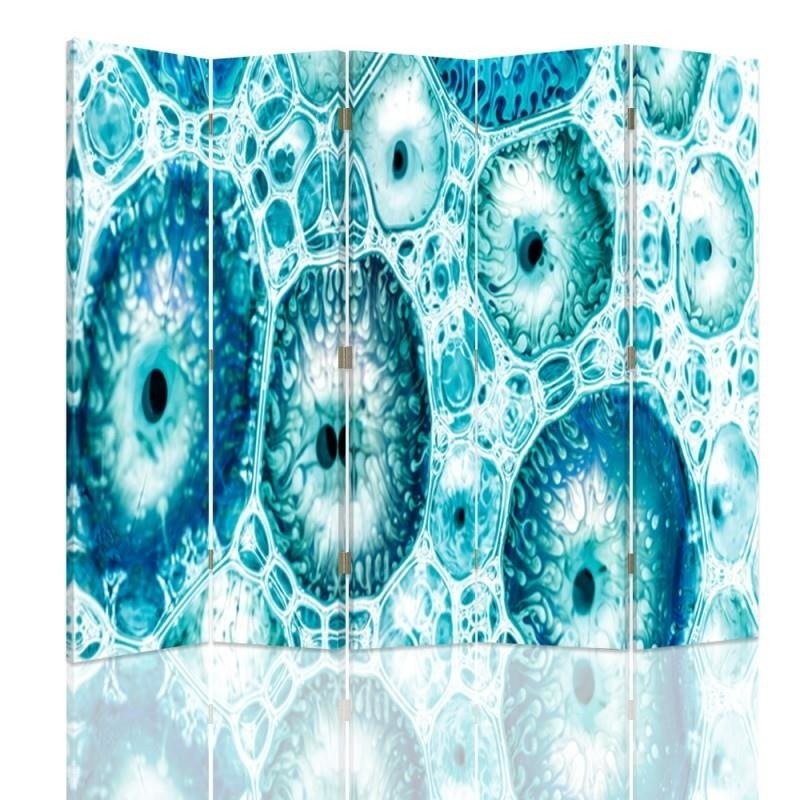 Room divider Double-sided, Blue pattern