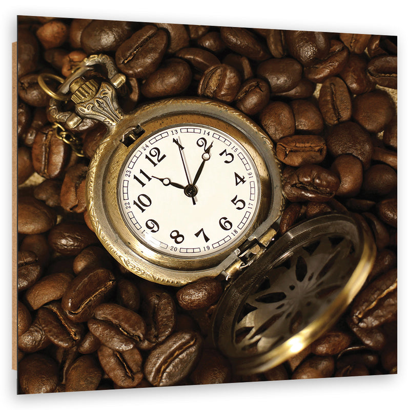 Deco panel print, Watch and coffee beans