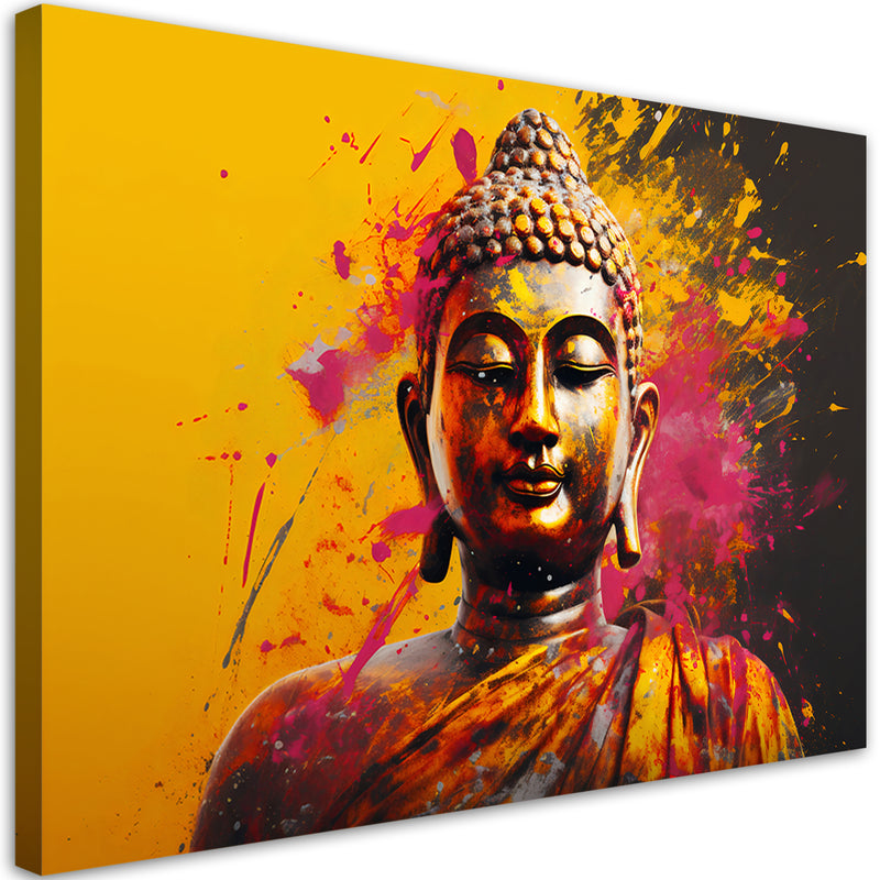 Canvas print, Buddha on abstract background