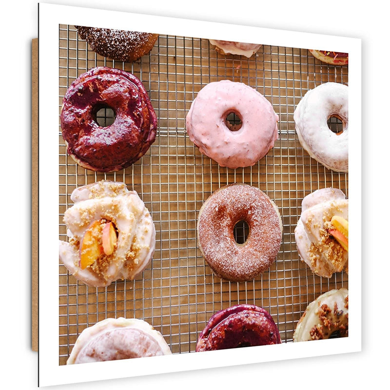 Deco panel print, Delicious donuts