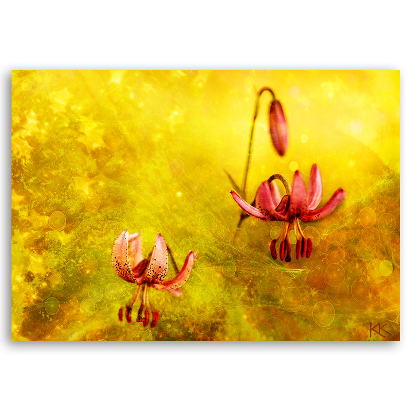 Deco panel print, Withered tulips flowers