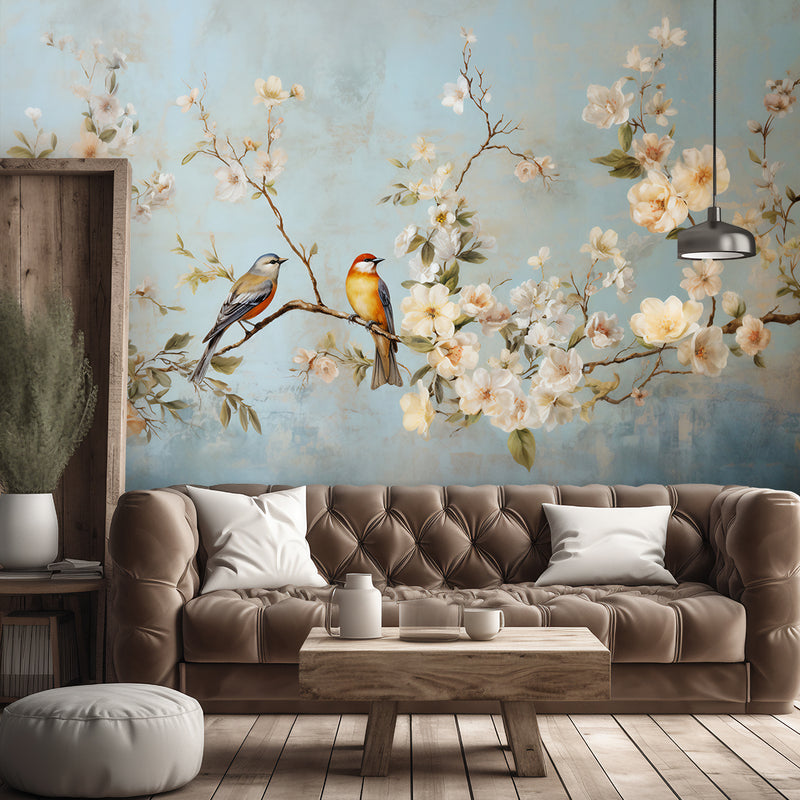 Wallpaper, Birds on the branch Chinoiserie