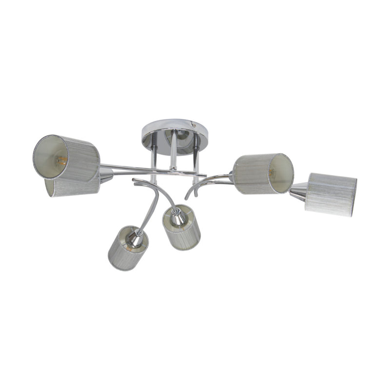 Ripoli Ceiling Lamp 6xE14 Max.9W Chrome/Silver
