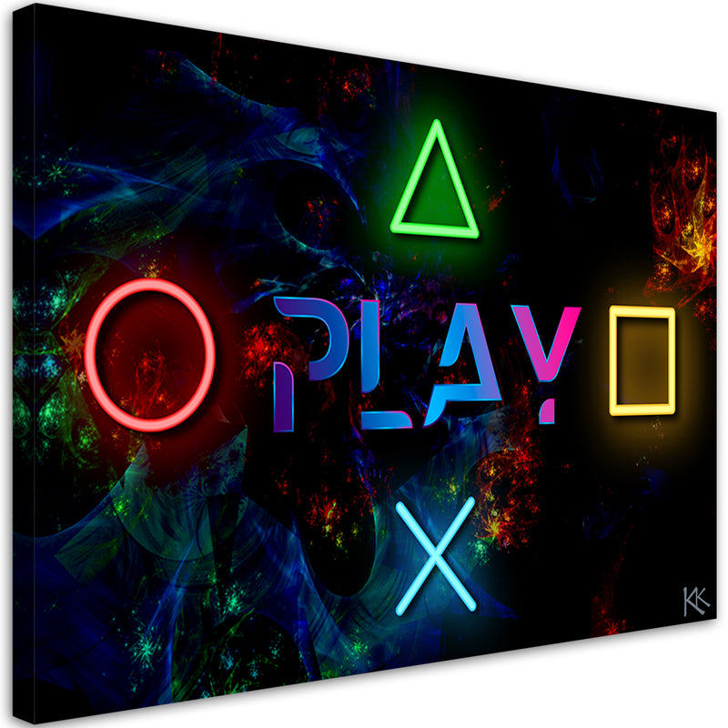Canvas print, Play and buttons for the pad