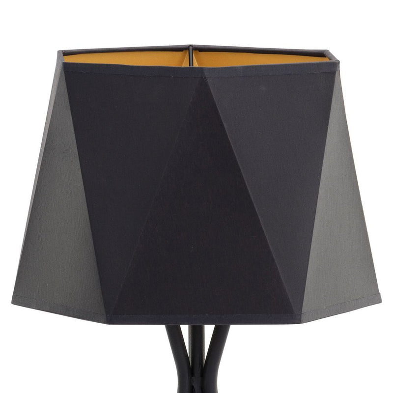 Lámpara de mesa IVO metal negro E27 1 lámpara