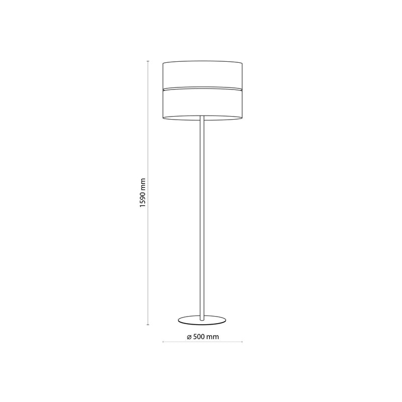 Floor lamp LINOBIANCO metal white E27 1 lamp