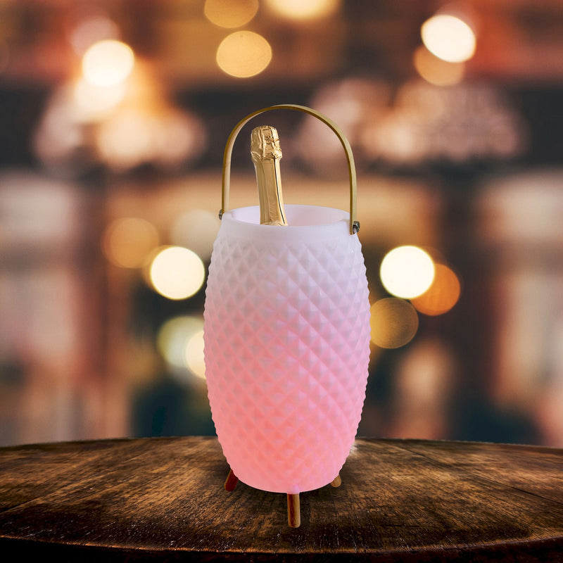 LED Decorative Light (Champagne Cooler) + BT Speaker h: 60 cm incl. Handle