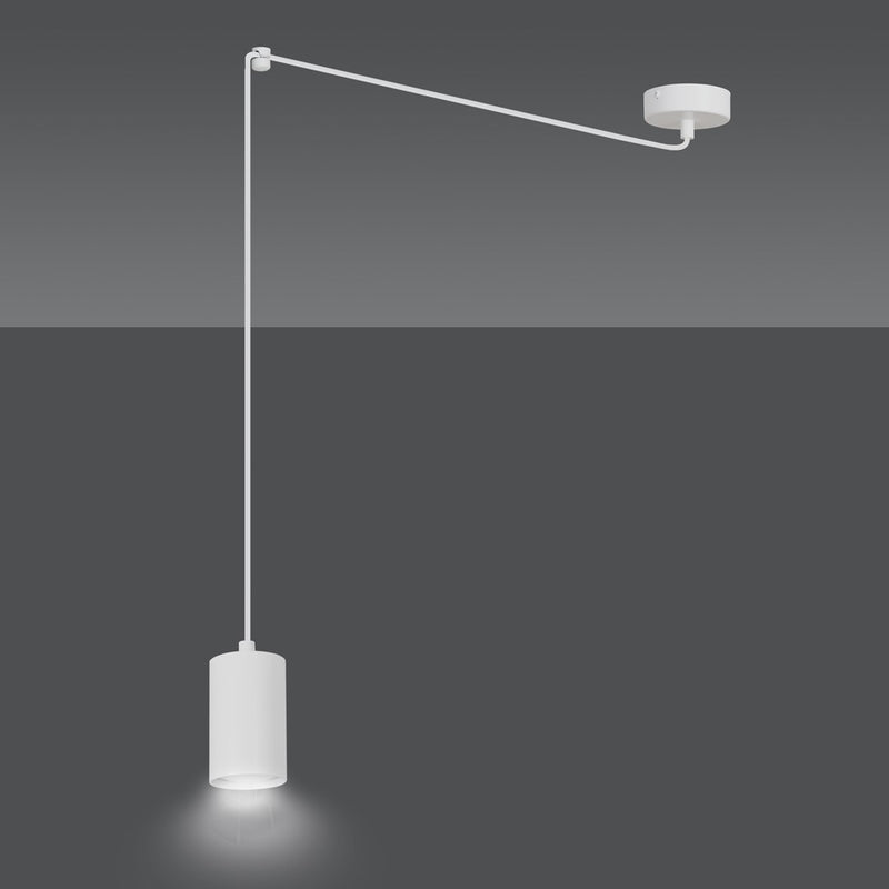 TRAKER pendant lamp 1L, white, GU10