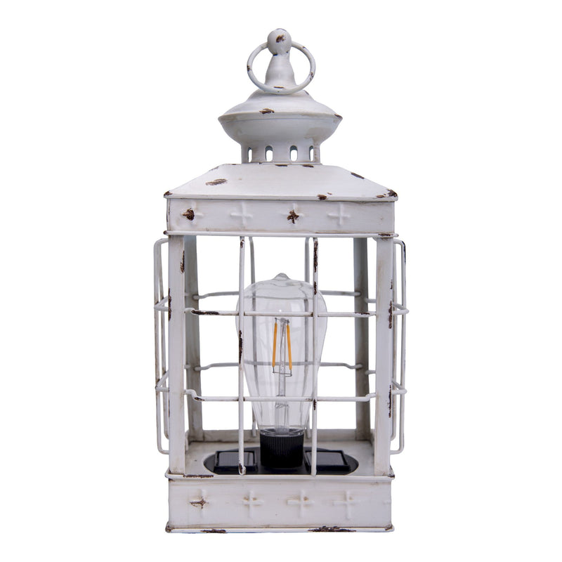 LED Decorative Solar Light Lantern h: 315 cm antique-white