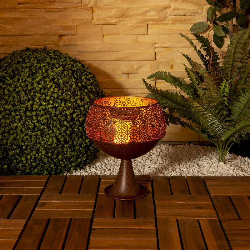 LED Decorative Solar Light with Stand h: 25 cm /Flame Effect