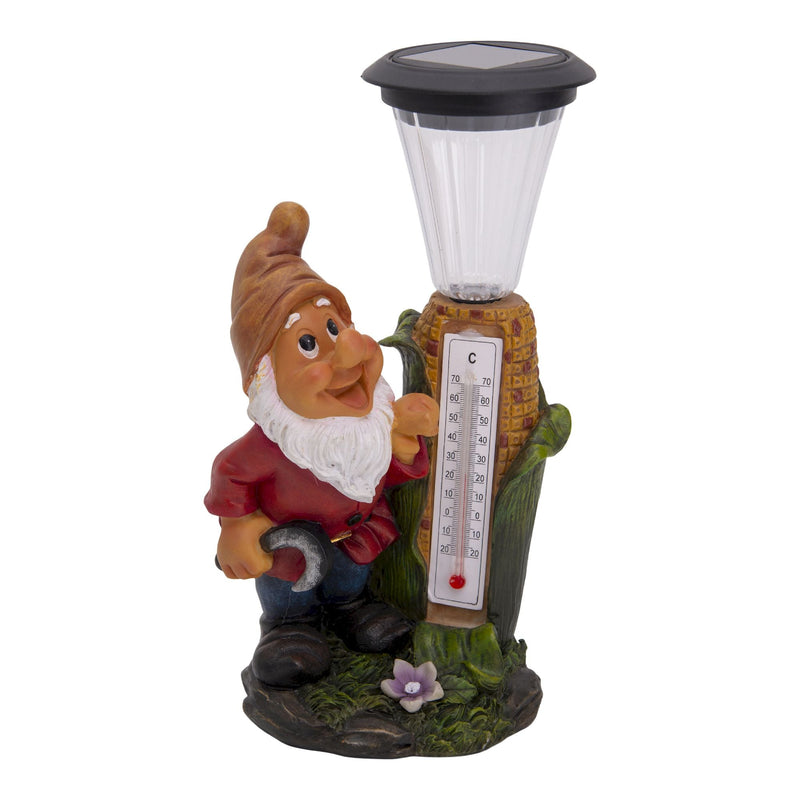 LED Decorative Solar Light h: 26cm (gnome with thermostat)