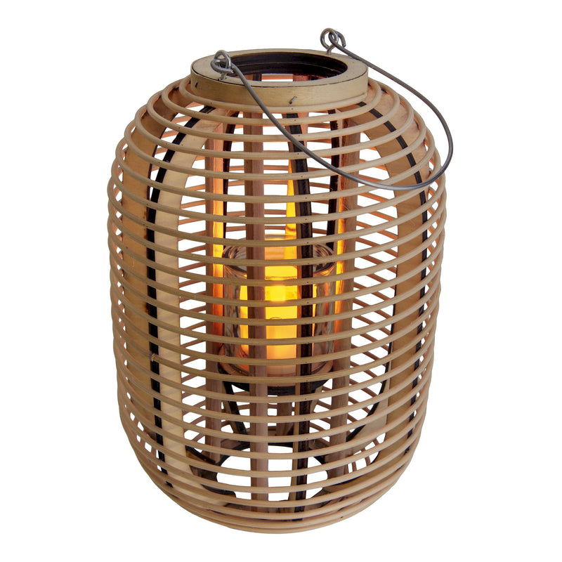 Decorative Light Basket h: 32.5 cm incl. Solar LED Candle