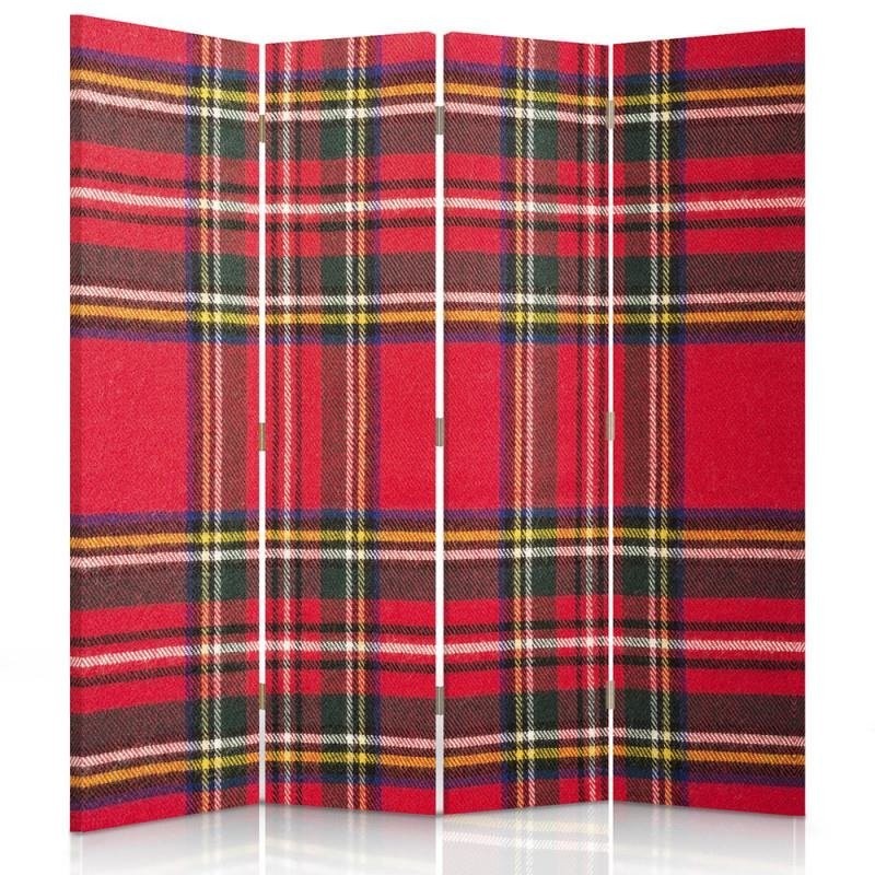 Room divider Double-sided, Scottish check