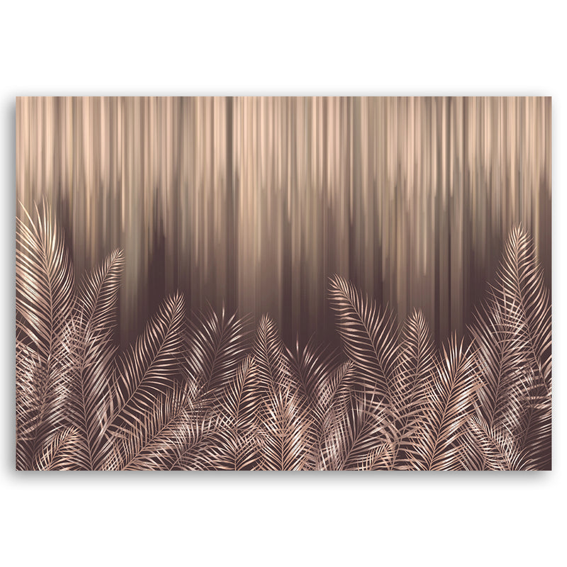 Deco panel print, Exotic palm leaves 3D