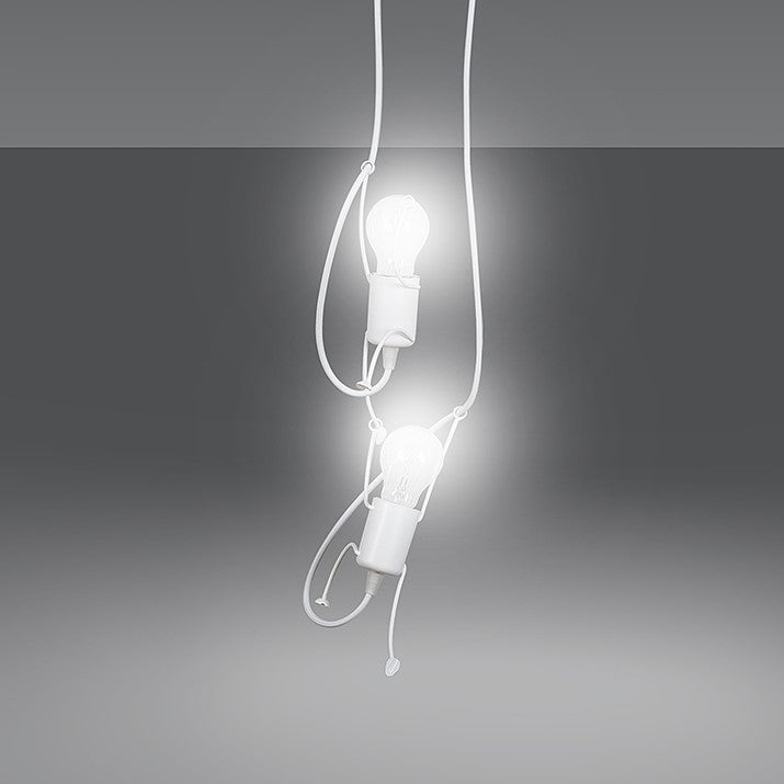 BOBI pendant lamp 2L, white, E27