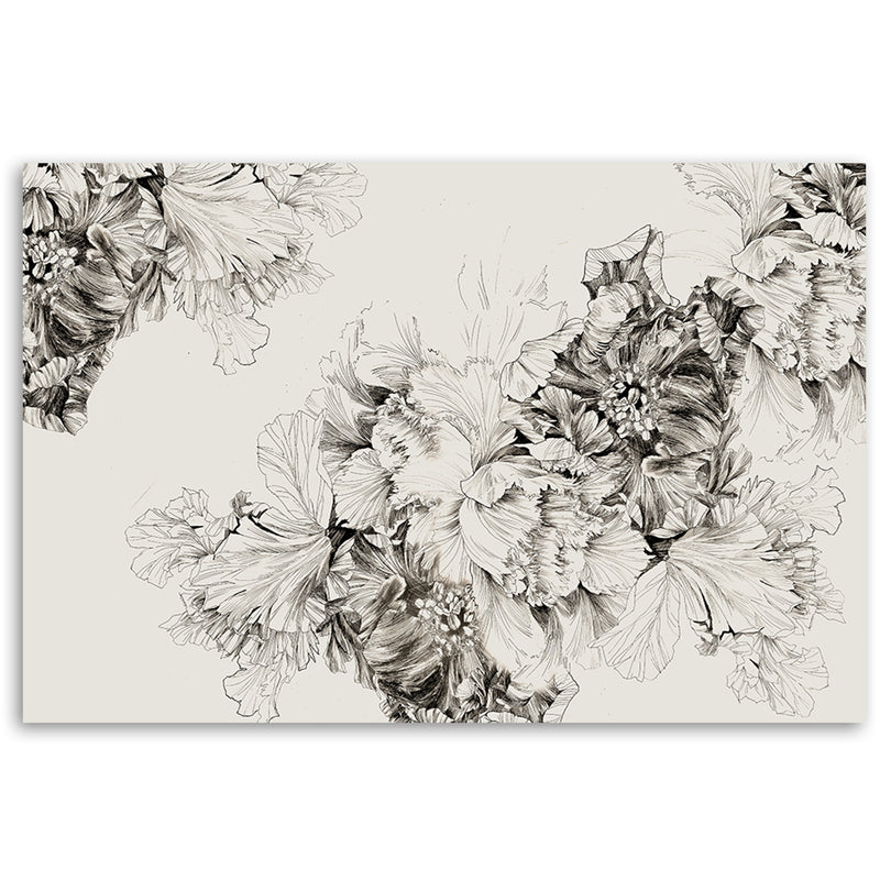 Canvas print, Floral vintage motif
