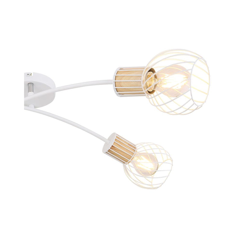 Chandelier Globo Lighting LUISE metal white E27 4 lamps