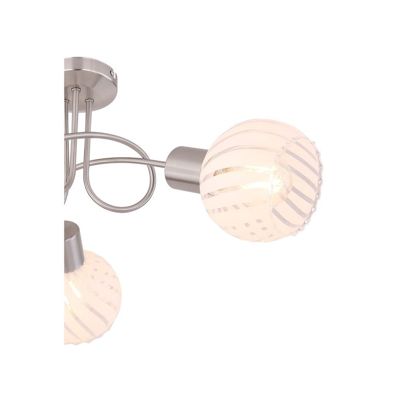 Chandelier Globo Lighting WILLY metal nickel E27 3 lamps
