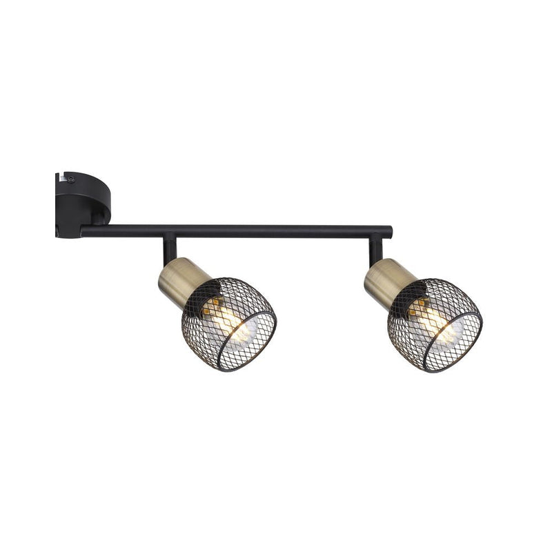 Rail lumineux Globo Lighting FIASTRA métal noir E14 4 lampes