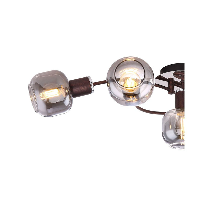 Chandelier Globo Lighting PALLO metal bronze E14 5 lamps