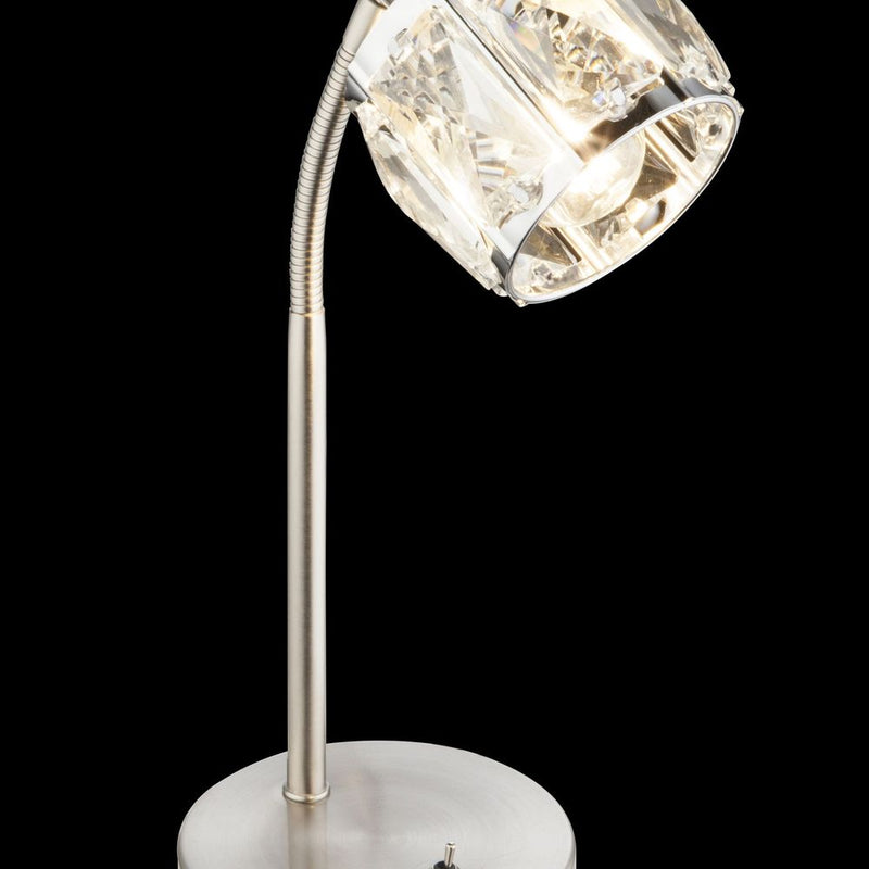 Desk lamp Globo Lighting KRIS metal nickel E14
