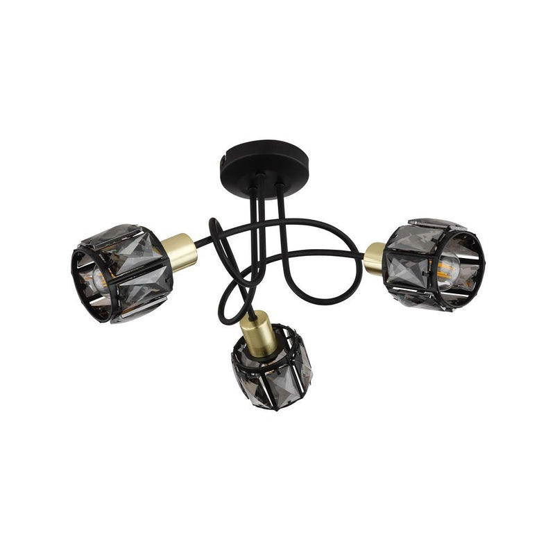 Chandelier Globo Lighting INDIANA metal black E14 3 lamps