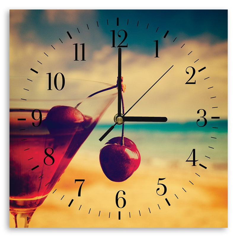 Wall clock, Cherry drink
