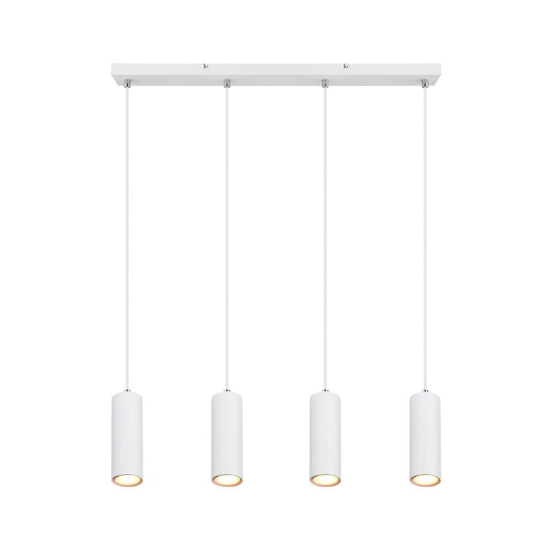 Linear suspension Globo Lighting ROBBY metal white GU10 4 lamps