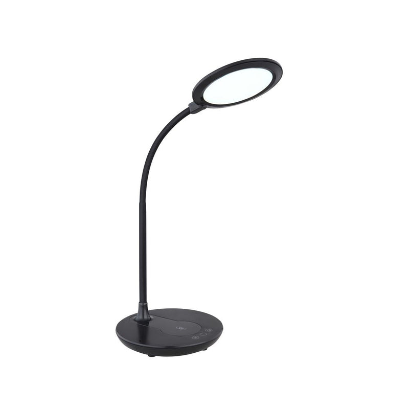 Lámpara de escritorio Globo Lighting REGINA plástico negro LED