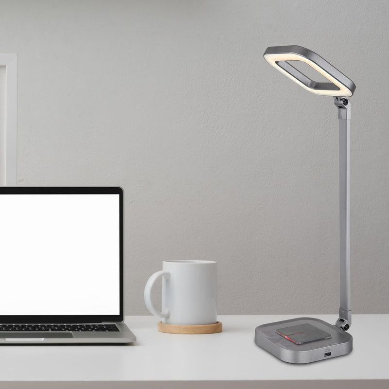 Lámpara de escritorio Globo Lighting MONACO aluminio gris LED 1 / 1 lámparas