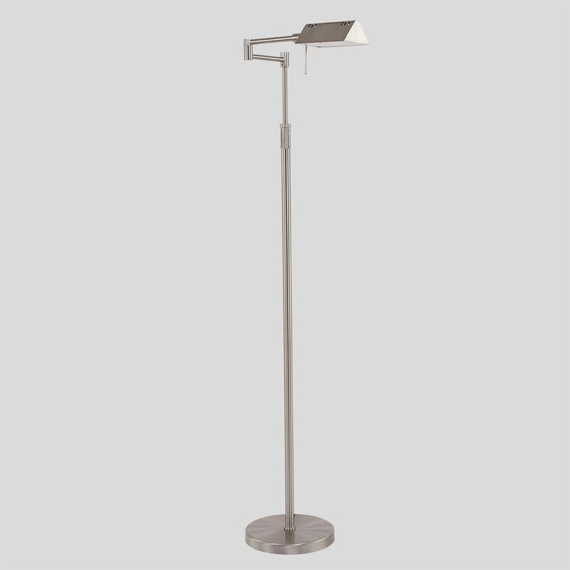 Floor lamp Karl glass steel LED