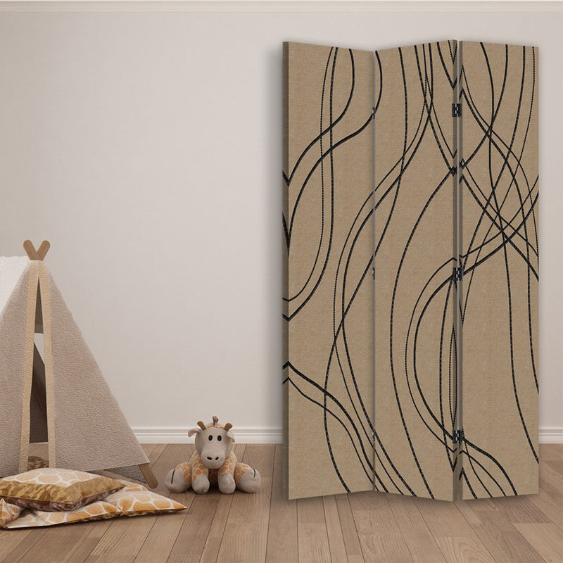 Room divider Double-sided rotatable, Decorative waves