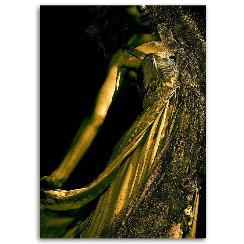 Cuadro decorativo, Mujer en polvo de oro