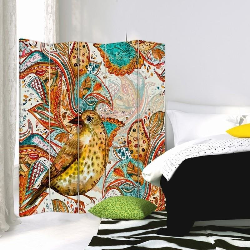 Room divider Double-sided, Oriental bird